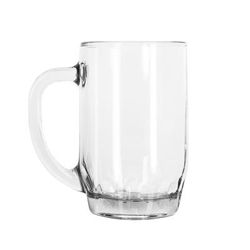 Libbey 5303 19 1/2 oz Glass Thumbprint Stein, 24/Case, Clear