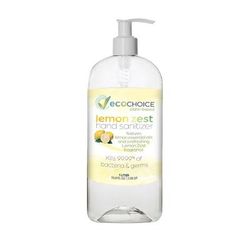 Sterno 20752 1 liter 70% Alcohol Gel Hand Sanitizer, Lemon Zest Scent