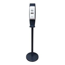 Sterno 70427 1000 mL Automatic Gel Hand Sanitizer Dispenser w/ Stand - 56 1/4"H, White/Midnight Blue
