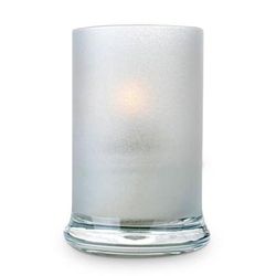 Sterno 80557 Siren Candle Lamp - 3"D x 4 1/2"H, Glass, Frost, White, Case of 6