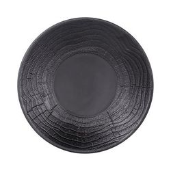 Elite Global Solutions B20365-B 6 1/4" Round Melamine Denali Plate - Black