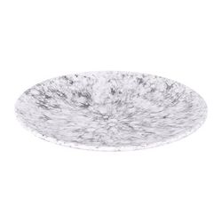 Elite Global Solutions B379103-BBM 10 1/4" Round Melamine Plate, Marble, 6/Case, White