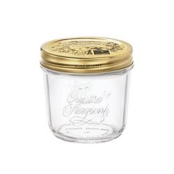 Steelite 4951Q533 6 3/4 oz Quattro Stagioni Straight Jar w/ Metal Lid - Glass, Clear, 1 Dozen