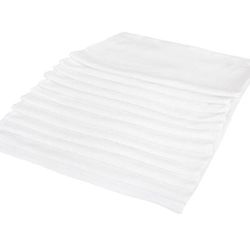 Ritz LBMR-21 White Ribbed Terry Cloth Bar Towel, 16" x 19"