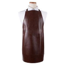 Ritz VAHD Heavy Duty Bib Apron - 26" x 28", Vinyl, Brown