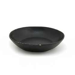 Front of the House DBO144BKP22 34 oz Round Kiln Bowl - Porcelain, Pepper, Black