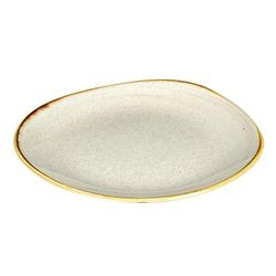 Churchill SNMSOG111 11 1/4" Round Stonecast Plate - Ceramic, Nutmeg Cream, Beige