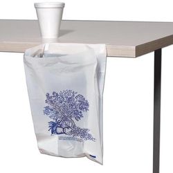 LK Packaging BSB074011 Bedside Bag w/ Adhesive Strips - 11"L x 7"W x 4" SG, White/Printed