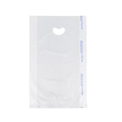LK Packaging CH24WE Merchandise Bag w/ Handle - 24"L x 16"W x 4" SG, 0.7 mil HDPE, White