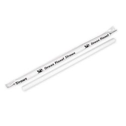 LK Packaging GPSG775 7 3/4" Wrapped Paper Straw, White