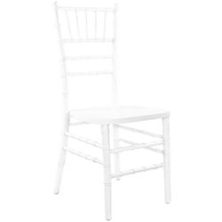 Flash Furniture WDCHI-W Chiavari Chair - Hardwood, White, 16" Wide