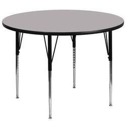 Flash Furniture XU-A60-RND-GY-T-A-GG 60" Round Activity Table - Laminate Top, Gray