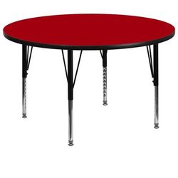 Flash Furniture XU-A60-RND-RED-T-P-GG 60" Round Activity Table - Laminate Top, Red