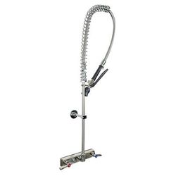BK Resources EVO-8SMPR Splash Mount Pre Rinse Assembly w/ 8" Centers, Stainless Steel