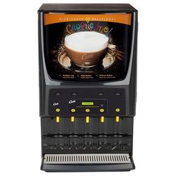 Curtis PCGT5 Cappuccino Machine w/ (3) 5 lb & (2) 10 lb Hoppers & (5) Dispensers, 120v, 5 Stations, 5-2/5 GPH, Black