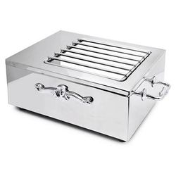 Eastern Tabletop 3265G-SS Butane Stove Cover Up - 10 1/2" x 13 3/4" x 3 1/2", Stainless Steel