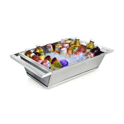Eastern Tabletop 9055 Rectangular Cooling Tub - 35 1/2"L x 20 1/4"W x 7 1/2"H, Stainless, Silver