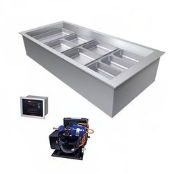 Hatco CWBR-4 58" Drop-In Refrigerator w/ 4 Pan Capacity, Remote , 120v, Drain & Remote Condenser, Stainless Steel