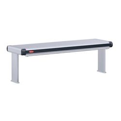 Hatco GR2AHL-48D3 120 51 1/2" High Watt Strip Warmer - Double Rod, Remote Control Required, 120v, Silver