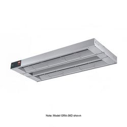 Hatco GRA-24D3 120 24" Standard Watts Infrared Strip Warmer - Double Rod, 1 Built In Toggle Control, 120v, Silver (Cord & Plug Not Included)