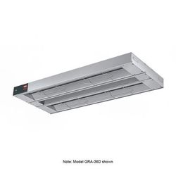 Hatco GRA-30D3 240 30" Standard Watts Infrared Strip Warmer - Double Rod, 1 Built In Toggle Control, 240v/1ph, Silver (Cord & Plug Not Included)