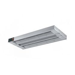 Hatco GRAH-72D6 120 72" High Watts Infrared Strip Warmer - Double Rod, 2 Built In Toggle Control, 120v, Silver (Cord & Plug Not Included)