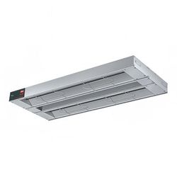 Hatco GRAHL-66D3 Glo-Ray 66" High Watts Infrared Strip Warmer - Double Rod, (3) Built In Toggle Control, 120/208v/1ph, Silver (Cord & Plug Not Included)