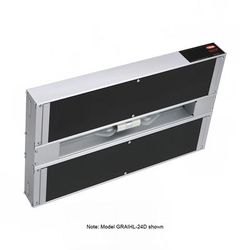Hatco GRAIHL-30D6 240 30" High Watts Infrablack Strip Warmer - Double Rod, Remote Control Required, 120/240v/1ph, Silver