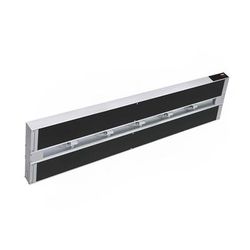 Hatco GRAIHL-60D6 208 60" High Watts Infrablack Strip Warmer - Double Rod, Remote Control Required, 120/208v/1ph, Silver