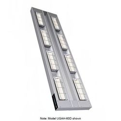 Hatco UGAH-60D3 240 60" High Watt Ceramic Strip Warmer - Double Tile, Remote Toggle Control, 240v/1ph, Silver