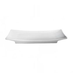 Cameo China 710-123 11-3/4" x 8-1/4", Rectangular Platter - Ceramic, White