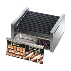 Star 30STBD 30 Grill-Max Hot Dog Roller Grill w/ Manual Controls - Slanted Top, 120v, Stainless Steel