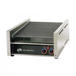 Star 75C 75 Grill-Max Hot Dog Roller Grill w/ Manual Controls - Slanted Top, 120v, Stainless Steel