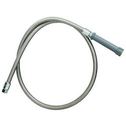 T&S B-0060-H 60" Flexible Hose w/ Gray Handle, Stainless Steel
