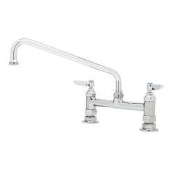 T&S B-0221 Deck Mount Mixing Faucet w/ 12" Swing Nozzle