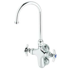 T&S B-0316 Splash Mount Pantry Faucet w/ 5 11/16" Swing Gooseneck Nozzle