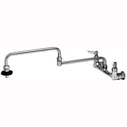 T&S B-0598 Splash Mount Pot Filler Faucet w/ 24" Double Jointed Swing Nozzle