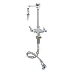 T&S BL-5704-08L-QT Lab Mixing Faucet w/ Vacuum Breaker Nozzle, Serrated Tip, Chrome