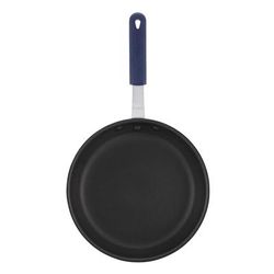 Winco AFP-12XC-H 12" Aluminum Frying Pan w/ Solid Silicone Handle, Blue