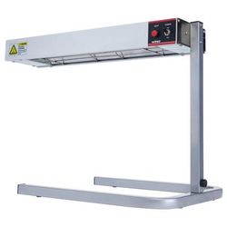 Winco ESH-1 14 1/4" Strip Heater w/ Adjustable Arm, Built In Toggle Switch, 120v, Silver