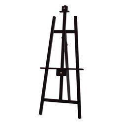 Winco MBBE-3 Display Easel w/ Wooden Frame & 2 Planes, Copper Knobs, Mahogany, 2 Adjustable Planes, Brown