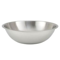 Winco MXHV-1300 13 qt Heavy Duty Mixing Bowl, 16 1/8 x 4 1/2", Stainless, Silver