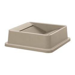 Winco PTCSL-23BE Lid for PTCS-23BE - Plastic, Beige, Square, Polystyrene