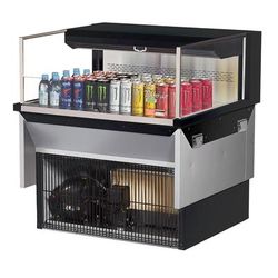 Turbo Air TOM-36L-UF-B-1SI-N 35 7/8" Drop In Open Air Cooler w/ 1 Level, 115v, 115 V, Black