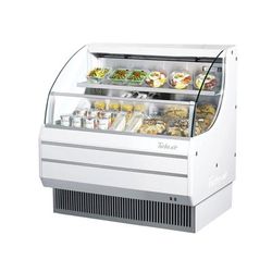 Turbo Air TOM-40LW-N 39" Horizontal Open Air Cooler w/ 2 Levels, 115v, Stainless Steel Construction, Self-Cleaning Condenser, White