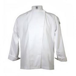 Chef Revival J002-M Poly Cotton Traditional Chef Jacket, Medium, White