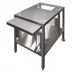Cleveland UNISTAND25 22" x 28" Stationary Equipment Stand for Countertop Steamers, Undershelf, Stainless Steel