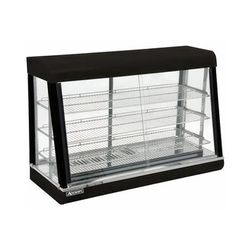 Adcraft HD-48 47 1/4" Self Service Countertop Heated Display Case - 3 Shelves, 120v, Black