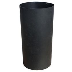 Witt SMB24L 24 gal Round Rigid Trash Can Liner, Plastic - Black, Black Plastic