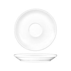 ITI BL-38 4 3/4" Round Bristol Saucer - Porcelain, Bright White